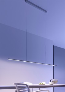 Die LED-Pendelleuchte von GERA Leuchten basiert auf dem GERA Lichtsystems 6 und überzeugt mit minimalistischem Design und großer Wirkung. Foto: GERA Leuchten.