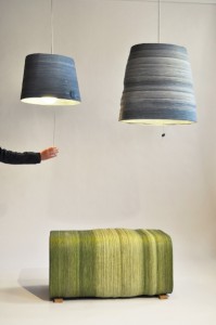 Im MAK DESIGN LABOR warten miteinander interagierende Themeninseln, u.a. zum Thema „Produzieren“ und mit Kreationen wie von mischer’traxler (Foto: Sitzbank und Lampe aus der Serie The idea of a tree, 2009/2010). Foto: © mischer'traxler