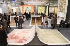 Auf der DOMOTEX wurden die Teppich-Kreationen speziell präsentiert und prämiert. © Deutsche Messe