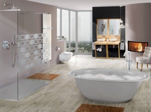 GROHE SPA® steht für Wellness, Design und Luxus. Zum Relaxen lädt u.a. GROHE Grandera™. © Grohe