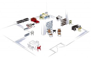 Der Thonet Pop-up-Store im Wiener stilwerk zeigt inspirierende Living-Ideen. © Thonet GmbH