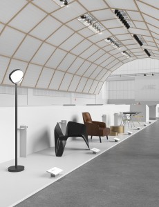 Cooler Rahmen: Mit dem Ausstellungskonzept von Vasku & Klug steht Design „made in Austria“ im Rampenlicht. © AUSSENWIRTSCHAFT AUSTRIA