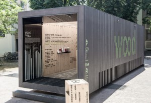 Eintreten – Holz erleben: Die WOODBOX kommt nach Wien. © Simon Bauer