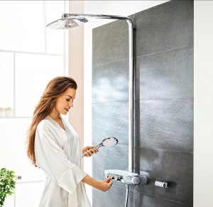 Ein Highlight für 3D-Duschgenuss ist GROHE Rainshower® SmartControl. © GROHE