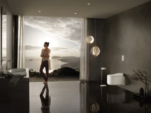 Innovative Funktionen und modernes Design zeichnen GROHE Sensia® Arena Dusch-WC aus. © GROHE