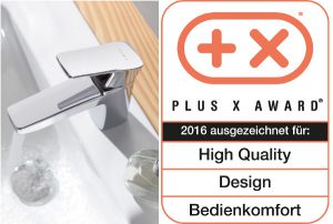 Die innovative Kreation wurde beim Plus X Award mit dem Gütesiegel „High Quality, Design und Bedienkomfort“ geadelt. © KLUDI