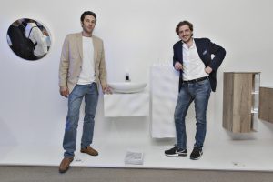 Designer Philipp Aduatz und Klomfar-Chef Martin Klomfar. © Maxime Galati Fourcade und Valentine Riboli